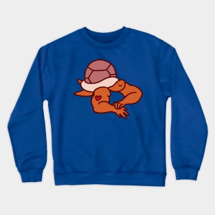 Turtle with Buff Arms Crewneck Sweatshirt